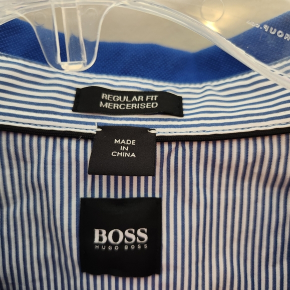 Hugo Boss Polo mens XXL cobalt blue short sleeve 100% cotton - Picture 2 of 6